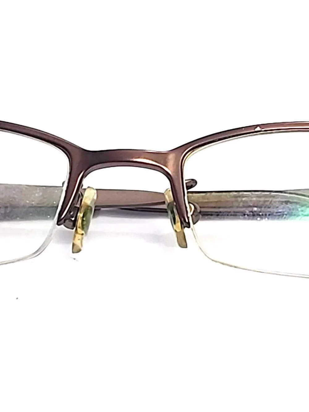 Michael Kors MK127 Brown Metal Rectangle Eyeglasses Frames 49-19 135